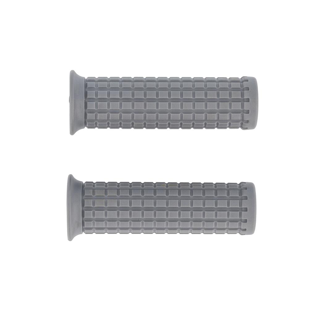 Highway Hawk grip covers handlebar grips "Tuck N Roll Grey" for 7/8" (22 mm) guidons without throttle grip - without removable end caps