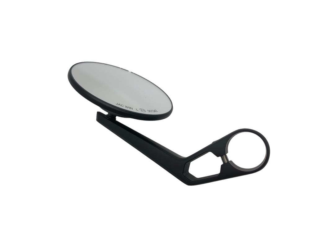 Highway Hawk motorcycle mirror "Classic round" in black with E-mark (1 piece)