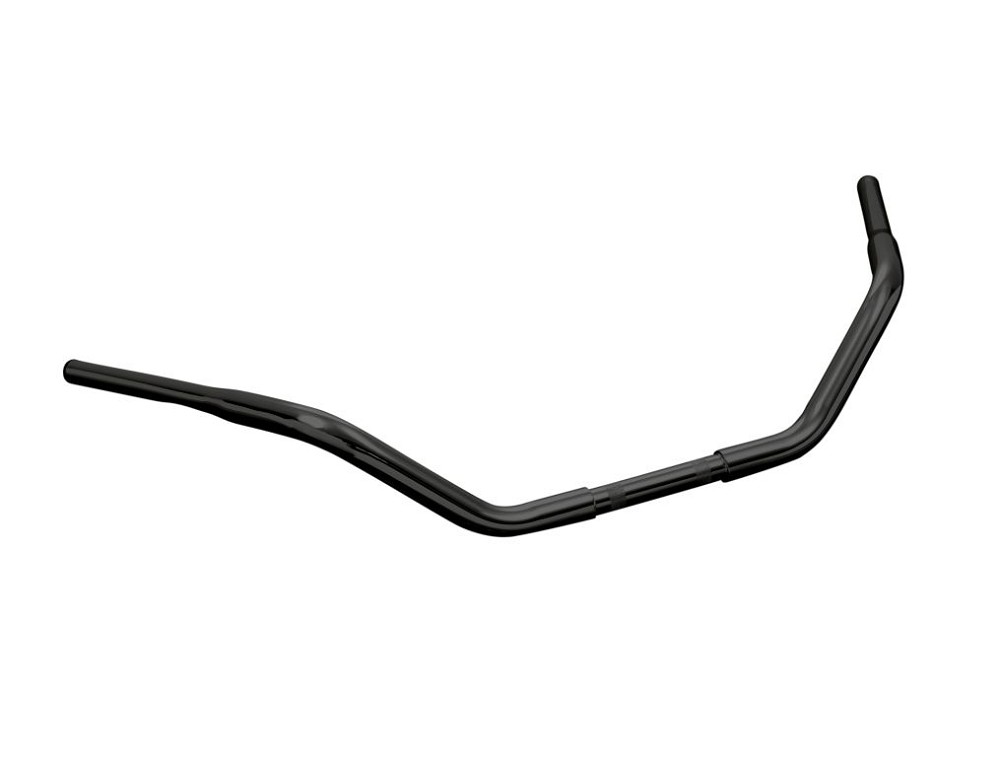 Highway Hawk Handlebar "Fat Custom" 900 mm wide 140 mm high for "1" (25,4 mm) clamping with 3 holes dull black TÜV