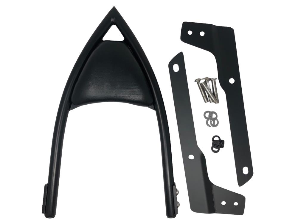 Highway Hawk Sissy Bar "Arch" for Honda VT750C2B Black Spirit- average height from fender 400 mm high in black - complete with brackets