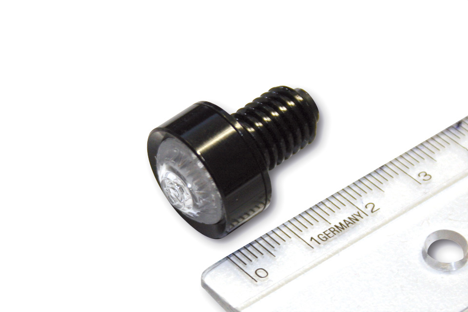 Indicador LED HIGHSIDER "MONO" cristal transparente, Ø 18 mm - homologado E (1 juego)
