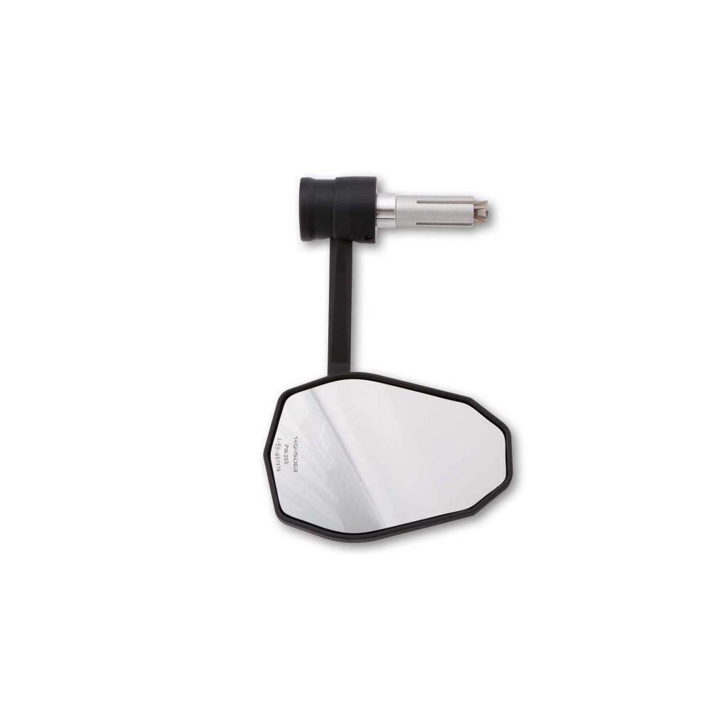 HIGHSIDER VICTORY-X RIM Miroir de guidon avec clignotants LED dans le bras du miroir, pour un diamètre intérieur de guidon de 12-22 mm