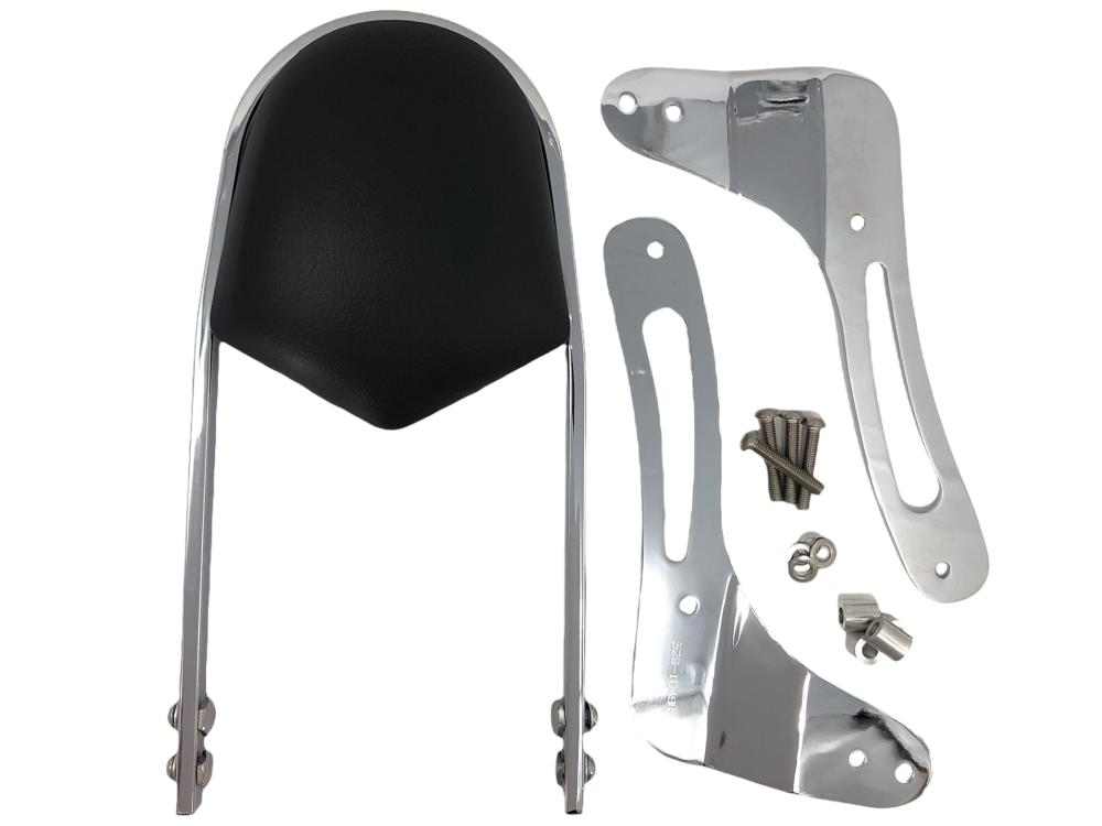 Highway Hawk Sissy Bar "Wide" for Victory Vegas / High ball - average height from fender 400 mm high in chrome - complete with brackets