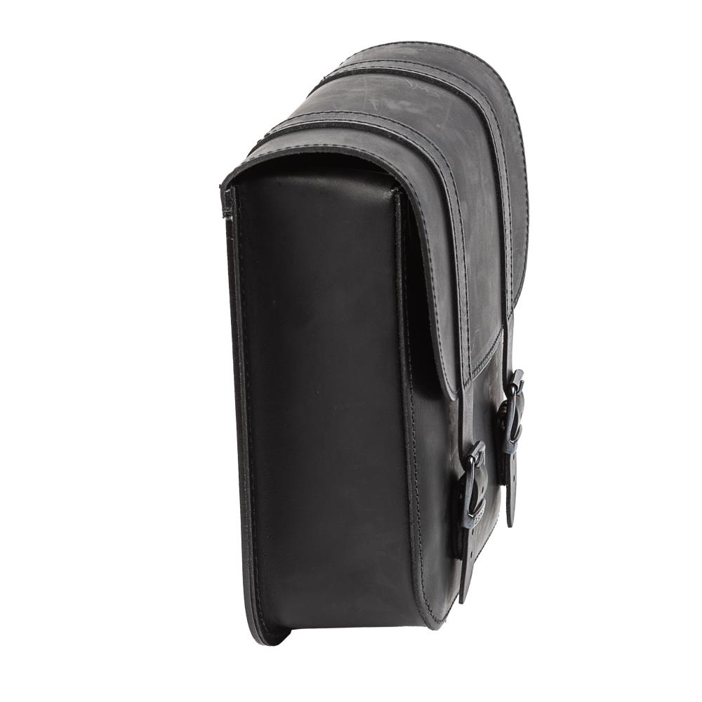 Ledrie swingarm bag "left" leather black W=26xD=10xH=28cm 7,5 liters for Harley Davidson Softail till 2017 (1 piece)