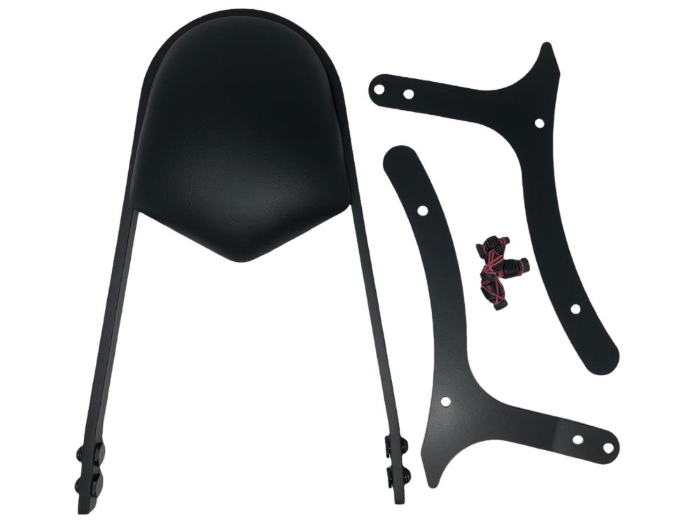 Highway Hawk Sissy Bar "Wide" for Honda CMX 1100 Rebel / SC83 - height from fender approx. 400 mm high in black - complete with bracket