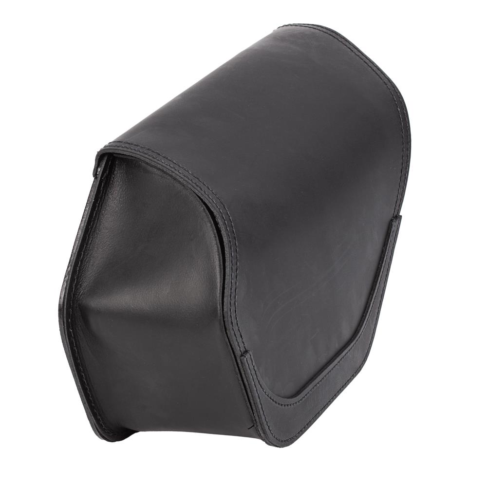 Ledrie bolsa de sillín para "derecho" 1 pieza de cuero negro con cierre de presión W = 39cm D = 14cm H = 24cm 8 litros (1 pieza)