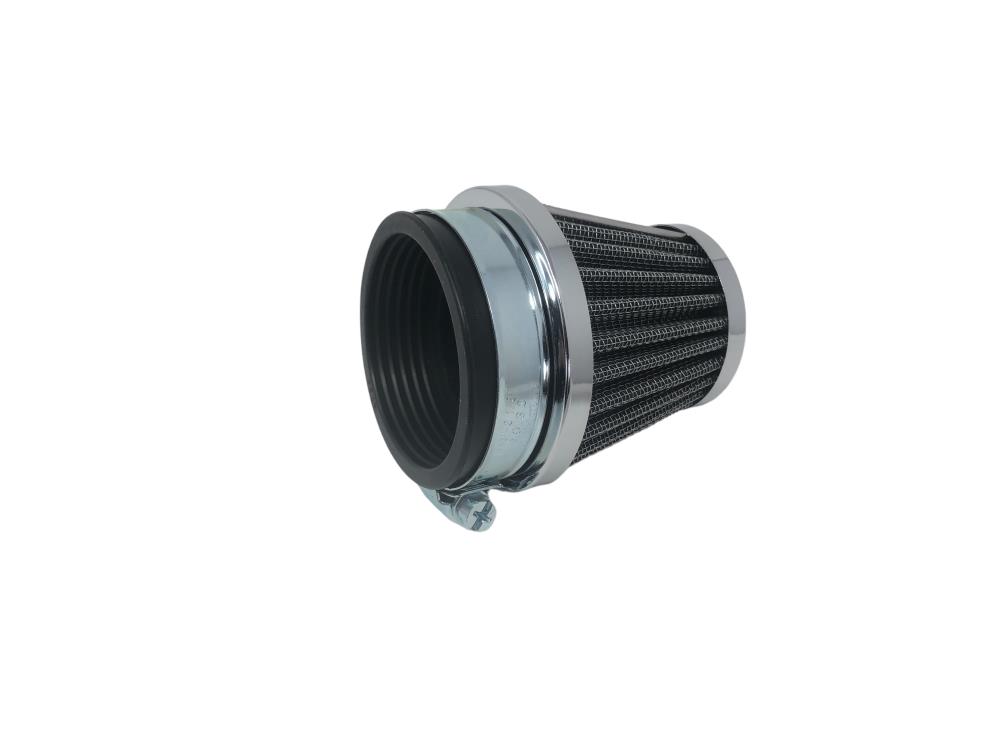 Highway Hawk Air filter with chrome-plated end cap 54mm diameter