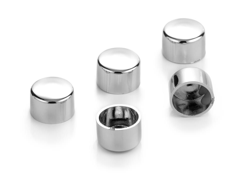 Highway Hawk Cover caps chrome for allen head bolts head M10 DIN 912 - 5 pieces