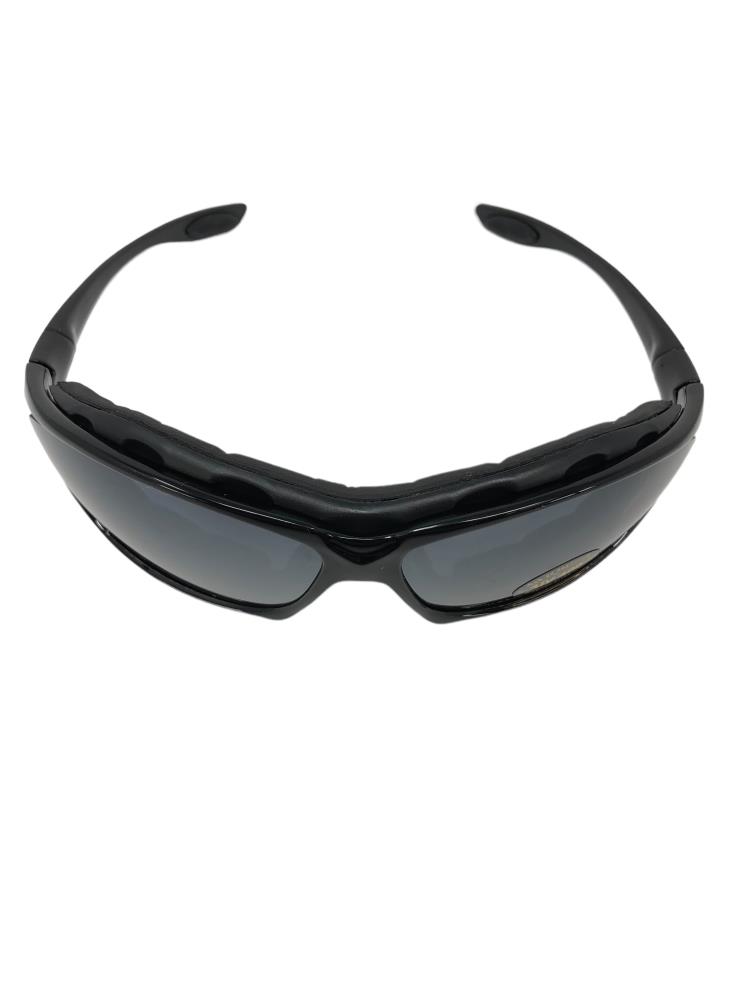 Highway Hawk Motorcycle glasses/ sunglasses "with yellow/blue glass - black frame"