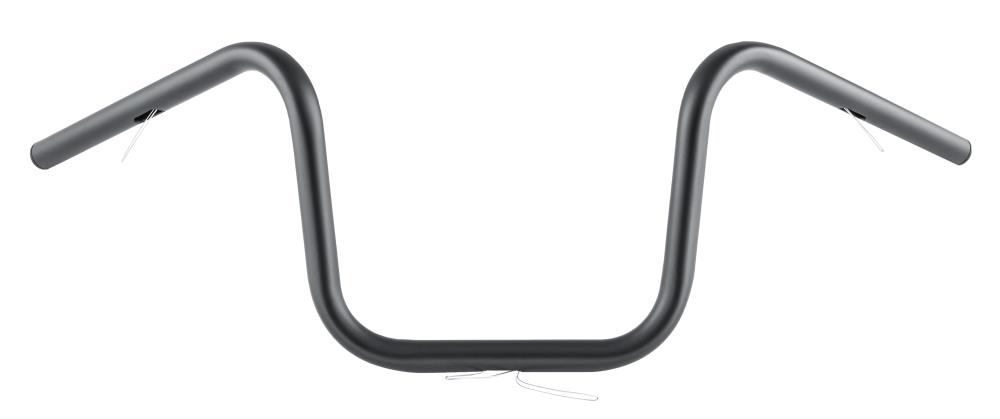 Highway Hawk Handlebar "Bad Hawk" 800 mm wide 240 mm high for "1" (25,4 mm) clamping with 3 holes dull black TÜV