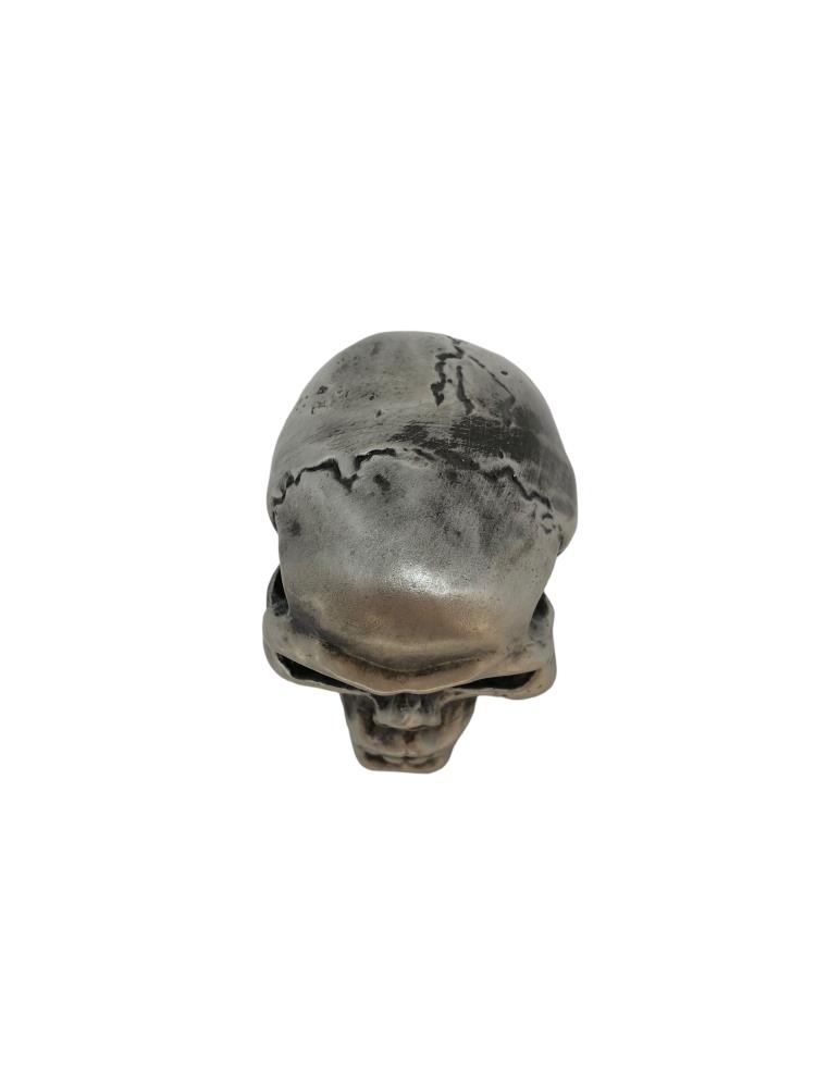 Highway Hawk Motorcycle Ornament/ Figure "Skull" 5,5 cm high in old silver