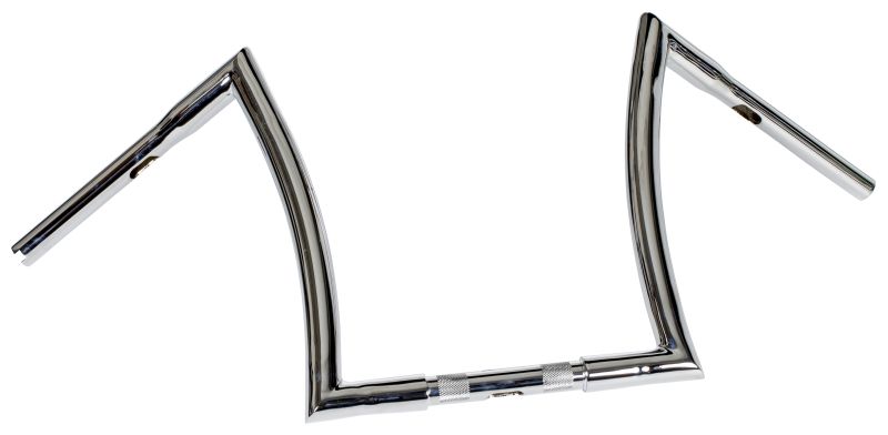 Highway Hawk Handlebar "Bad Ape" 800 mm wide 360 mm high for "1" (25,4 mm) clamping with 3 holes chrome TÜV