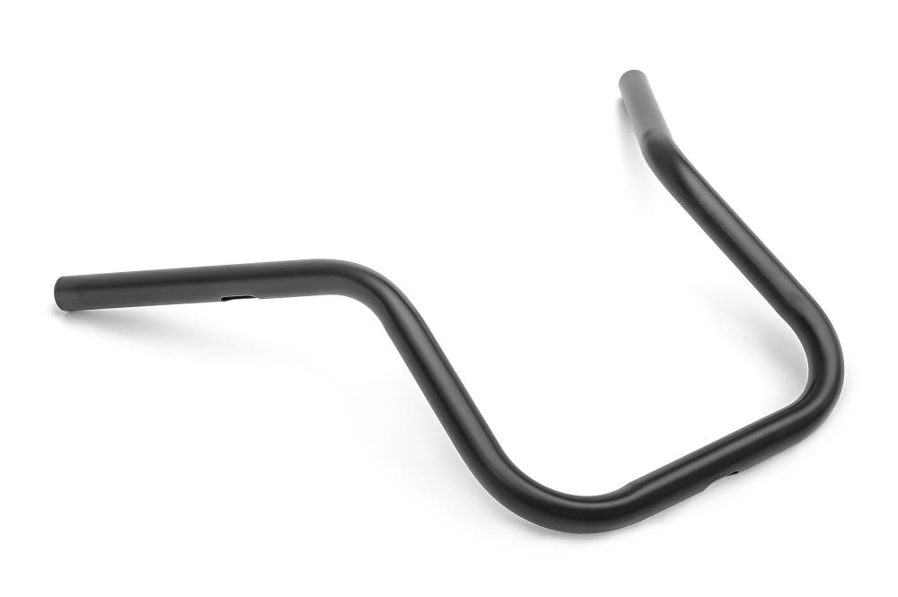 Highway Hawk Handlebar "Pirate" 530 mm wide 390 mm high for "1" (25,4 mm) clamping with 3 holes black dull TÜV