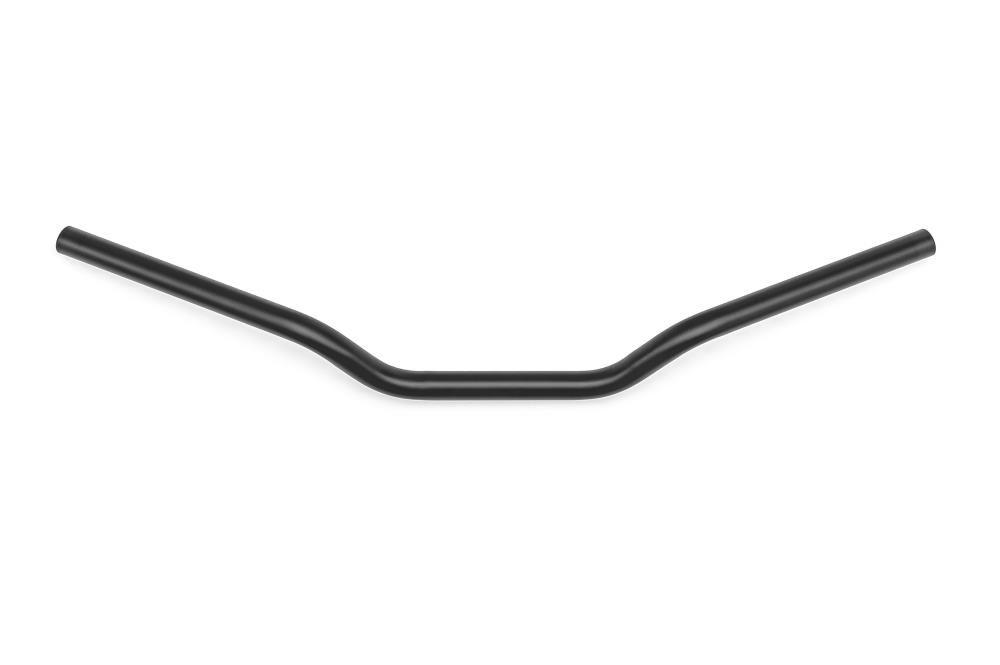 Highway Hawk Handlebar "Corsa"  760 mm wide 80mm high for "1" (25,4 mm) clamping with 3 holes dull black TÜV