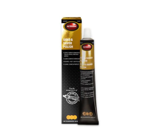 AUTOSOL® Gold & Silver Polish Tube 75 ml - for objects made of gold, silver and other precious metals