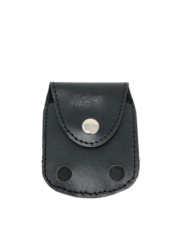 Highway Hawk lighter holder "Zippo" made of real leather in black