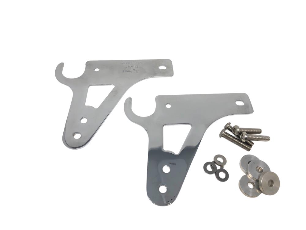 Highway Hawk Sissy Bar brackets in chrome suitable for Honda VT 1100 ACE C2 H521-1033/2033/3033/4033/6033/6133