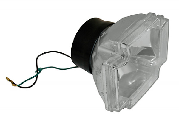 Highway Hawk HIGHSIDER H4 insert GOTHIC, clear glass, 12V 60/55W, with parking light, E approved. (1 piece)