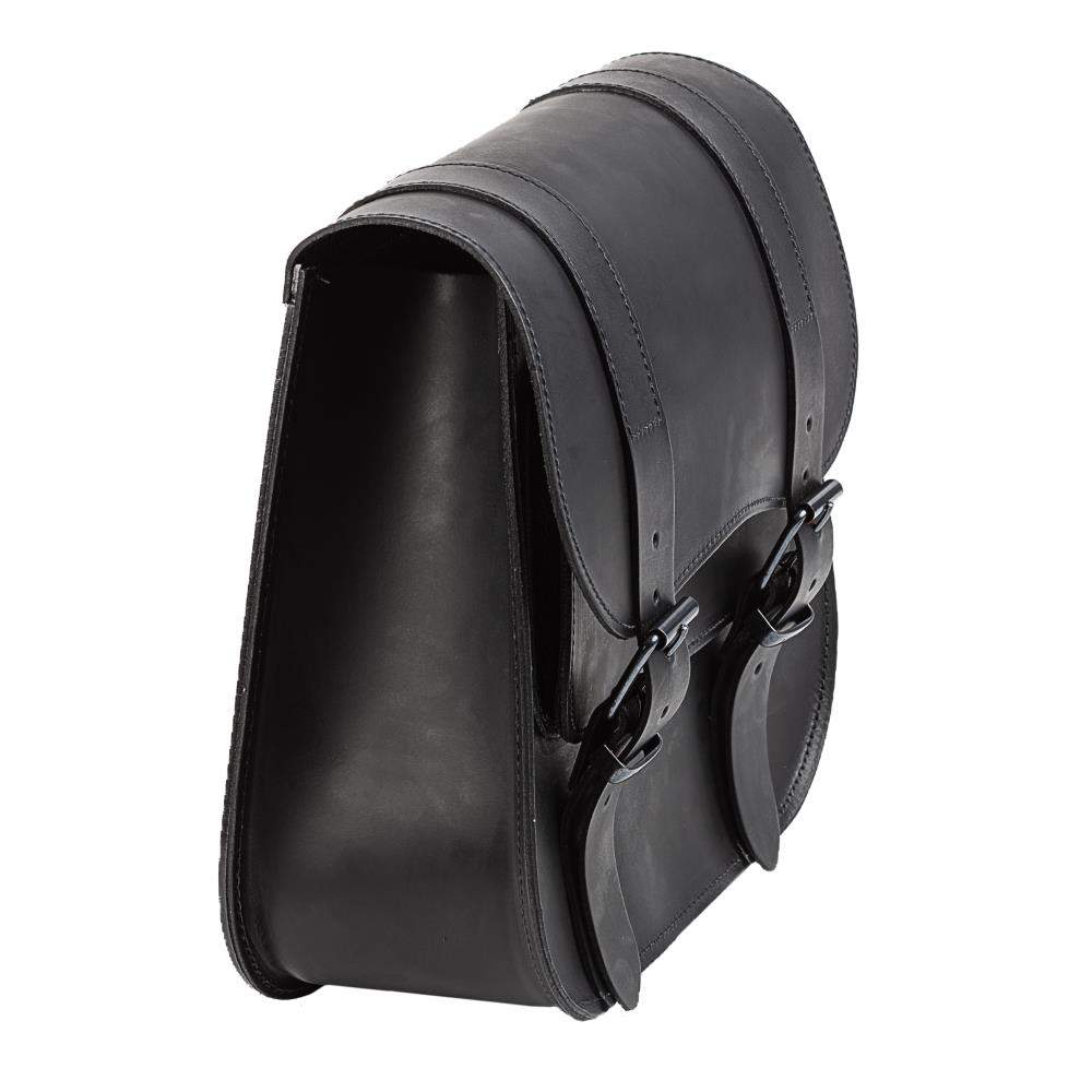 Ledrie bolsa de sillín 1 pieza de cuero negro con hebillas W = 39cm D= 13cm H= 35cm 18 litros (1 pieza)