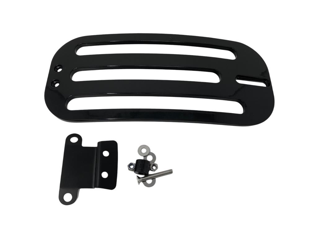 Highway Hawk Solo rack "Billet" gloss black - complete with brackets for Triumph THUNDERBIRD 1600A '09 - '14